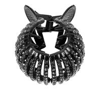 Black Plastic Ponytail Holder Clip for Women and Hair | Sturdy Styling Tool, Easy to Wear, Shiny Decor Design, Elegant and Beautiful Finish