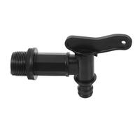 Black Plastic Rain Barrel Spigot Connector for Garden Watering Parts
