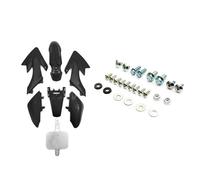 Black Plastic Set With Fixing Bolts Compatible Replacement With CRF50 Pit Bike Dirt Bike 50cc 110cc 120cc 125cc