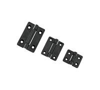 Black Plastic Small Damping Hinge Can Locate and Fold Toolbox Cabinet Doors 1Pcs(40X28-White-0.25N.m)