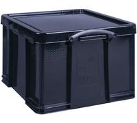 Really Useful 42L Recycled Plastic Storage Box Black 42Black R