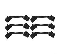 Black Plastic Swimming Pool Solar Cover Clips For Secure Wind Resistant Attachment And Easy Installation On Various Pool Blankets Six Pack