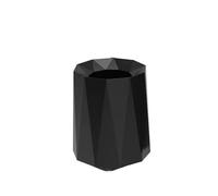 Black Plastic Trash Can Small Waste Baet for Bathroom Kitchen Bedroom Home Office ColDorm Garba Bin for Easy Disposal