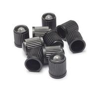 Black Plastic Tyre Valve Dust Caps - Pack of 10 - Durable and Easy to Install - Ideal for Cars, Motorcycles, Bicycles and More - Rust-Free and Air-Tight Seal Protection