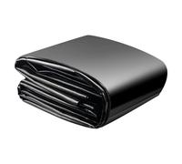 Black Plastic Underlayment for Pools Waterproof Cover 4x6M 5x8M 7x10M - Moisture-Resistant Fish Pond Liner Heavy-Duty Pool Protection (4x4M)