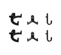 Black Plastic Utility Hooks for Rubbermaid for suncast Sheds, Easy Install
