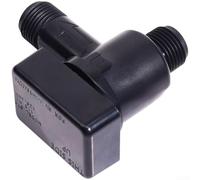 Black Plastic Vacuum Check Valve 72.6mm for RV Pool Water Flow, For Non Return Fitting, Compact Design for Standard Plumbing and Garden Irrigation Equipment