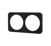 Black Plastic Wall Plate, Originally from Germany/France, which Features 2 Keys for use. Ideal for Decorative and Functional installations, Combining Style and Practicality.