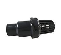 Black Plastic Water Pump Foot Valve PVC Low Pressure Flat Check Valve Suitable for Fluid Machine, Shower Head(Φ20mm)