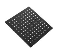 Black Plated 8 inch 20x20cm Square Overhead Rain Shower Head, Stainless Steel Material, Bathroom Shower Chuveiro