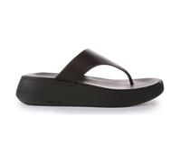 Black Platform Toe Post Sandals, female, Fitflop, Flip Flops, Black, 7 UK, Shoes 7 UK
