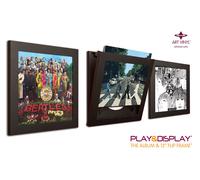 Black Play & Display Flip Frame - UV Protection for Albums and LP's - Triplepack
