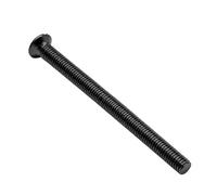 Black Plug Socket Screws M3.5 x 50mm Long Electrical Machine Screws for Sockets, Light Switches, Faceplates & Back Boxes Slotted Flat Head Black Nickel (20)