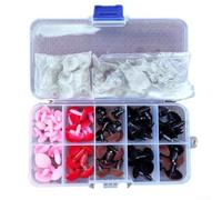 Black Plush Animal Noses 70pc for Stuffed Toys | for premium black fabric, stitching, easy to for sew, perfect for puppet making, stuffed animals