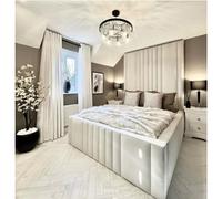 (Black Plush Velvet , King-5ft (Without Gaslift)) LUXURY HIGH HEADBOARD UPHOLSTERED BED FRAME 70" INCHES