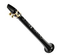Black Pocket Portable Saxophone C Key with Carrying Case Woodwind Instrument Beginner Saxophone