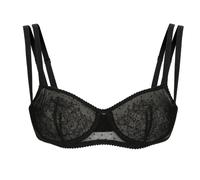Black Point d'Esprit Underwire Bra - female - Dolce & Gabbana - Bras - Black - L - Underwear L