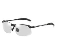 Black Polarized Photochromic Sunglasses UV400 Sports Sunglasses Day and Night Driving Glasses Ultra-Light Sun Glasses Eyewear Men and Women Cycling Glasses and Goggles