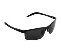 Black Polarized Sports Sunglasses for Anglers, Hiking and Biking Commutes | Flexible Plastic Frame, Impact Resistant Build, Vision Support, Eye Safety for Outdoor Sports Enthusiasts