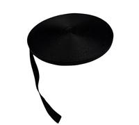 Black Poly Cotton Twill Tape,Herringbone Tape Sewing Webbing Tape for DIY Craft Making