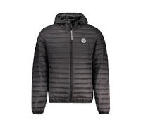 Black Polyamide Hooded Jacket with Zipper - male - North Sails - Winter Jackets - Black - 2XL - Jackets 2XL