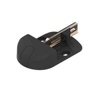 Black polyamide shoe height 40 mm for swing gates - Automatic stop with manual clips - Adjustable thickness depending on the gate - Made in France