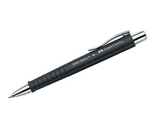 BLACK POLYBALL B/PEN BLUE REFILL 1.0MM | Replaceable M padding, document proof, ergonomic triangular shape for comfortable writing