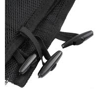 Black Polyester Mesh Cart Cover 50cm Insect Screen | Fits 34.6x18.9x19.7in carts, zipper for access, blocks bugs, sun shade, polyester