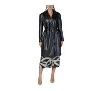 Black Polyester Parka Trench Coat Collection - female - ONLY - Belted Coats - Black - L - Coats L