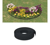 Black Polyethylene Garden Edging 4pcs 40m x 10cm Flexible Lawn Border Landscape