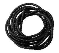 Black Polyethylene Spiral Hose Wrap Hydraulic Hose Protector, Industrial Cable Protection Sleeve and Wire Hose Guard Cover for 8mm 10mm 12mm Hoses, Flexible 5m(D-8mm)