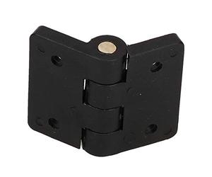Black Polymide Hinge Reinforced Plastic 40x48mm Italian Made Industrial Quality