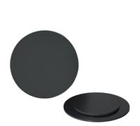 Black Polypropylene Board Round Plastic Sheets Dia 20mm ~ 90mm Thick 1mm-20mm(40x4mm 4Pcs)