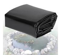 Black Pond Liner, 4 x 7ft 20 Mil Small Pond Liners, Heavy HDPE Pond Liners for Outdoor Ponds, Waterfall, Stream, Fountains