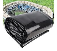 Black Pond Liner for Small Ponds Garden Fountains & Streams Waterproof Pool Membrane Sizes: 4x6m 5x8m 6x10m 8x12m Heavy Duty Protection