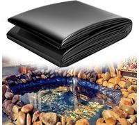 Black Pond Liner - Waterproof Memb for Fish Pond, Lar Foldable Canvas for Garden Fountain, Artificial Lake, and Easy to Install
