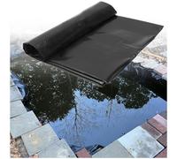 Black Pond Liners for Outdoor Ponds, Koi Ponds, Water Garden, Waterproof Pond Lining 0.12Mm Anti-Seepage Membrane Film 2X10M 3X5M 4X6M 5X5M 8X8M 10X20M Easy Cutting, Litobnx, a, 4 * 4.0m