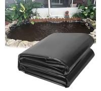 Black Pond Liners HDPE Impermeable Preformed Pond Lining, 5x6m 7x8m 8x10m 10x12m Outdoor Pond Liners Sealing Film Damp Proof Membrane Ponds Underlayment for Koi Ponds, Aquaculture and Water Gardens(3x