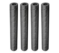 Black Pool Noodles Foam, Multi-Purpose Tube Set, 4 Pieces Insulation Sleeves, Lightweight Craft Rod Covers with Flexible Fit for Garden Copper Railing Handle Home Yard Patio Driveway Use, 1.97 Inches