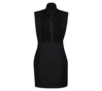 Black poplin dress with high neck - female - Moschino - Short Dresses - Black - M - Dresses M