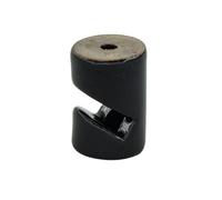 Black Porcelain V Cable Ties 30x20 mm, Ideal for organizing and Fixing Cables in Electrical installations.