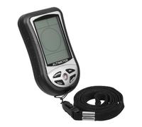 Black Portable Digital Barometer Compass for Hiking and Camping