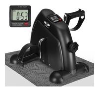 (Black) Portable Mini Pedal Exercise Bike for Arm & Legs