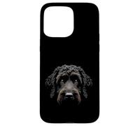 Black Portuguese Water Dog Portuguese Dog Face Case for iPhone 15 Pro Max