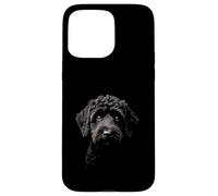 Black Portuguese Water Dog Portuguese Dog Face Case for iPhone 15 Pro Max