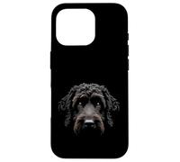 Black Portuguese Water Dog Portuguese Dog Face Case for iPhone 16 Pro