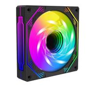 (black positive wind) Computer Fans,Silent Computer Fan - Computer Case PC Cooling Fan ARGB Quiet PWM Computer Cooler Cooling Case Fan for CPU