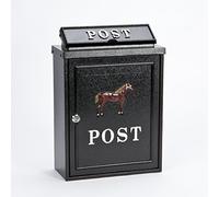 Black Post Box Horse by ARBORIA GARDEN DECOR
