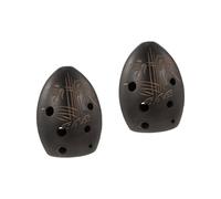 Black Pottery Xun Instruments for Aldult Retro Wind Ocarina Ocarina 8-Hole Ocarina Ceramic Ocarinas for Beginner Ocarina Instrument for 8 Cm 2pcs (Color : Blackx2pcs, Size : 8.5X5.5X5.5CMx2pcs)
