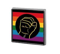 Black Power Fist Flag BLM Pride Rainbow Funny Lapel Tie Pin Buttons Brooch Badge Pin Clothes Hat Accessories for Men Women